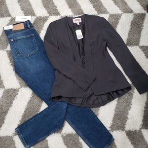 Hi-Lo Grey Blazer